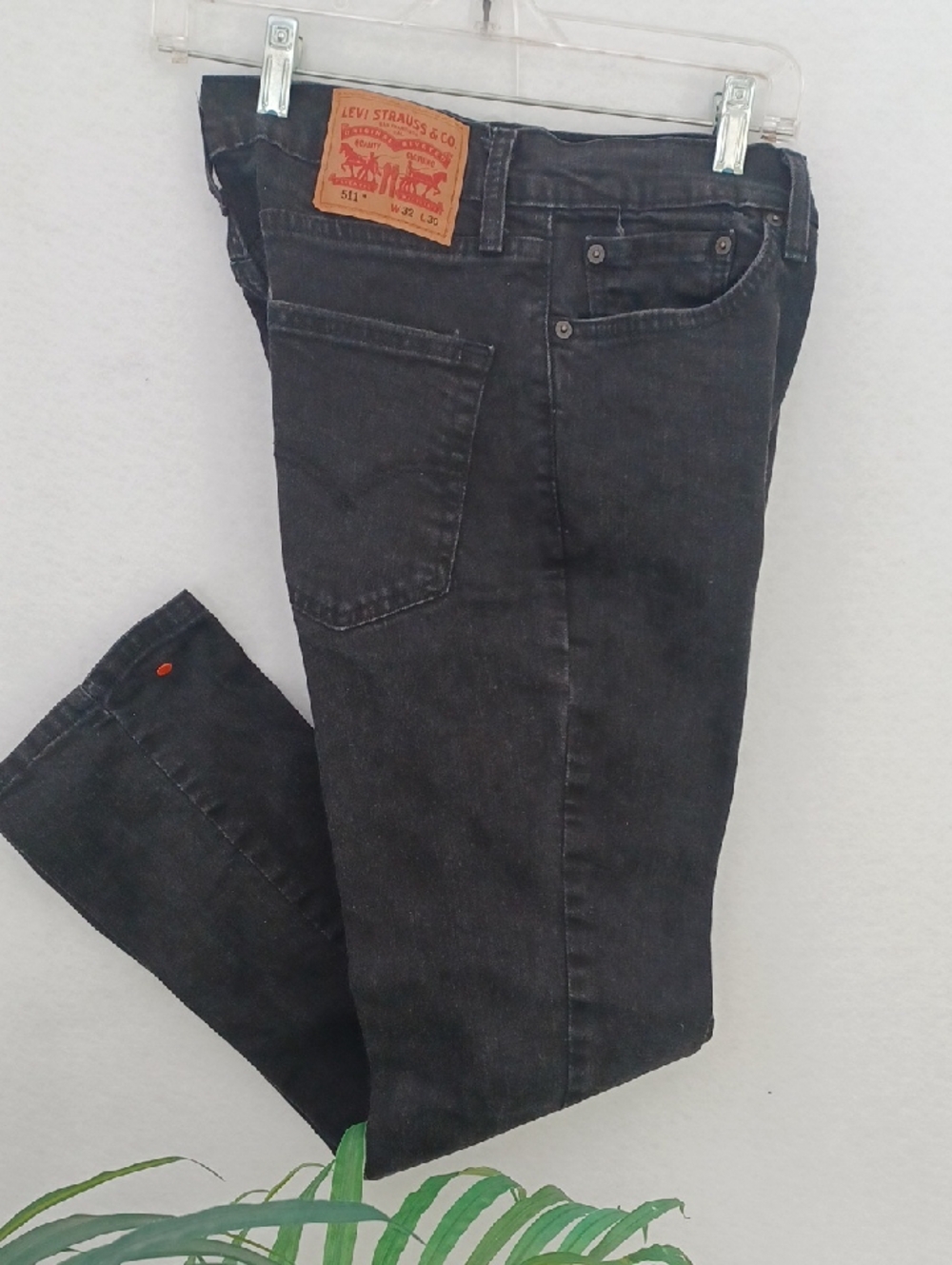 Levi's Men's Slim Black Denim Jeans 32/30